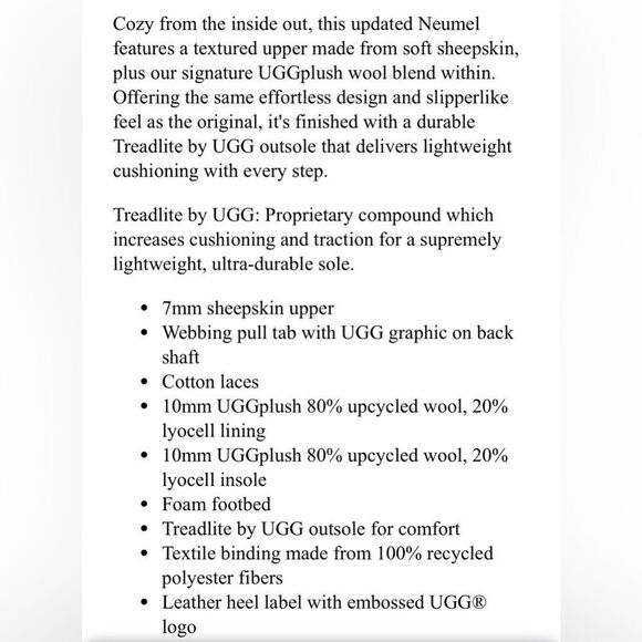 UGG Neumel Cozy Classic Ankle Boots Men’s Size 9. - Picture 11 of 11